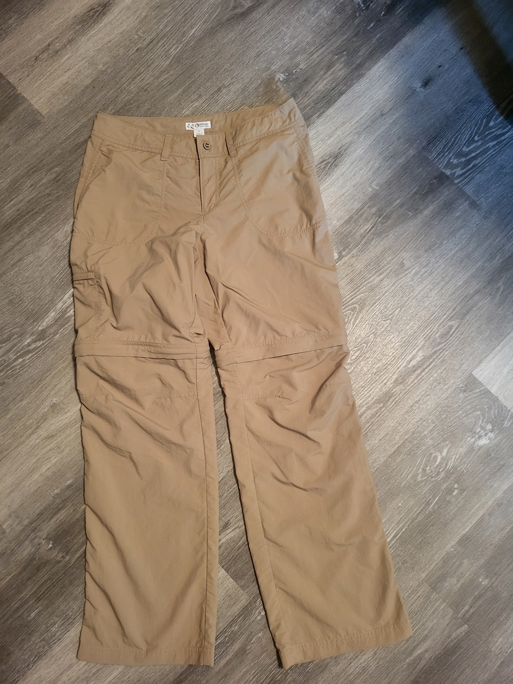Women's Guide Series Convertible Cotton Cargo Pants Straight Zip Off Size 8